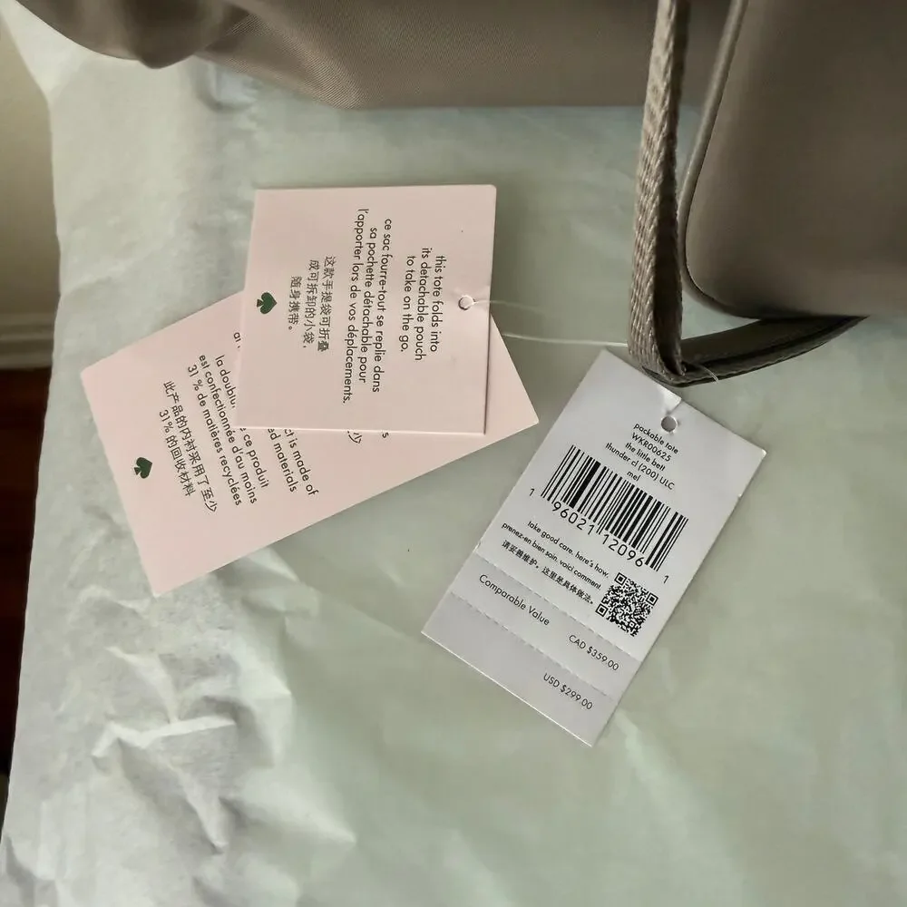 Kate Spade Mel Packable Tote Thunder Cloud